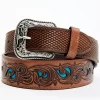 Cody James Men's Basketweave Turquoise Belt