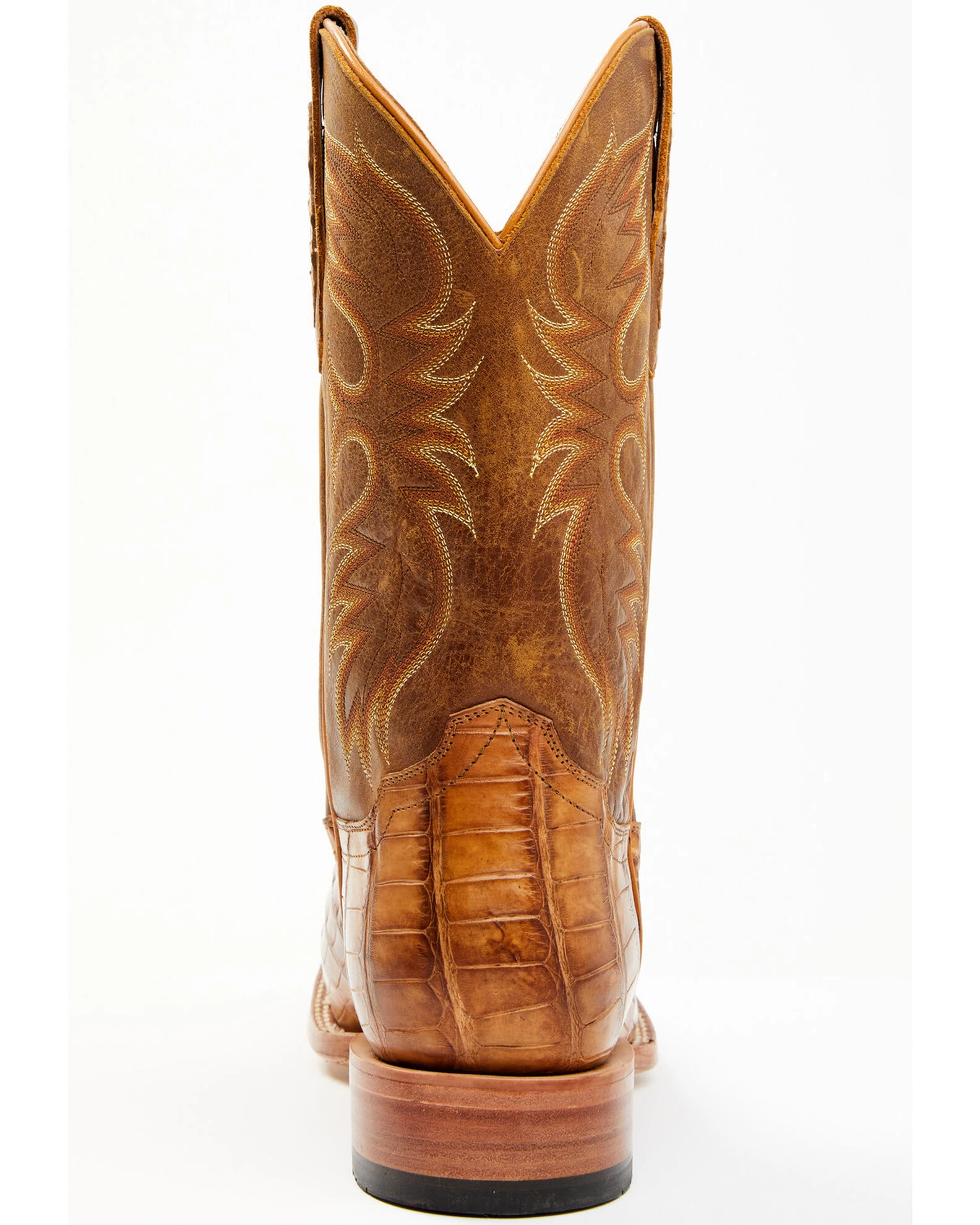 Cody James Men's Caiman Cognac 12" Exotic Western Boots - Broad Square Toe 5 Cody James Men's Caiman Cognac 12" Exotic Western Boots - Broad Square Toe - Image 5