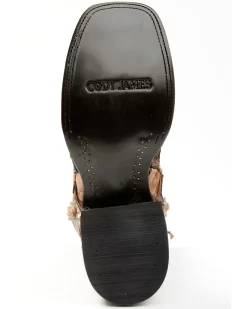 Cody James Men's Exotic Pirarucu Western Boots - Broad Square Toe