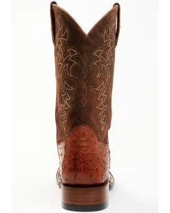 Cody James Men's Brandy Genuine Ostrich Exotic Western Boots - Broad Square Toe -New Cody James 2000371858 600 P5