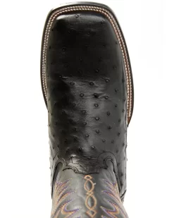 Cody James Men's Exotic Full-Quill Ostrich Western Boots - Broad Square Toe