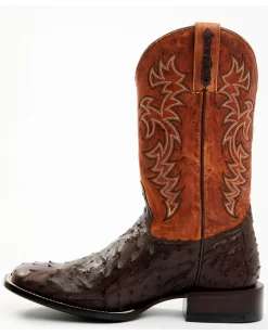 Cody James Men's Sienna Genuine Ostrich Exotic Western Boots - Broad Square Toe  -New Cody James 2000371861 200 P3