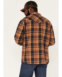 Cody James Men's Wood Chuck Large Plaid Print Long Sleeve Snap Western Flannel Shirt - Big & Tall  -New Cody James 2000374131 200 P4