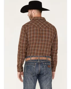 Cody James Men's Rusty Nail Small Plaid Print Long Sleeve Snap Western Flannel Shirt - Big & Tall  -New Cody James 2000374134 220 P4
