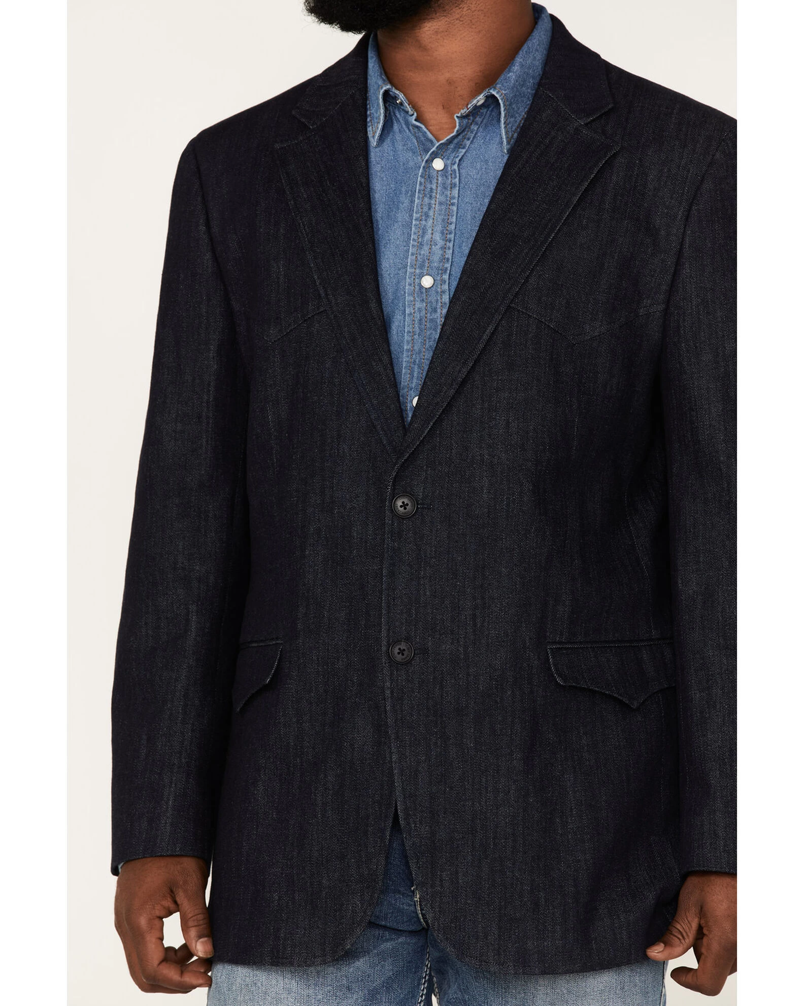 Cody James Men's Kentucky Denim Blazer 3 Cody James Men's Kentucky Denim Blazer - Image 3