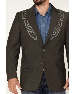 Cody James Men's Memphis Embroidered Boot Stitch Blazer 6 Cody James Men's Memphis Embroidered Boot Stitch Blazer -New Cody James 2000379504 201 P3