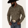 Cody James Men's Rio Sonora Paisley Print Long Sleeve Snap Western Shirt - Big & Tall