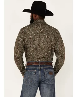 Cody James Men's Rio Sonora Paisley Print Long Sleeve Snap Western Shirt - Big & Tall -New Cody James 2000380433 200 P4