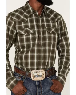 Cody James Men's Lost Trail Plaid Print Long Sleeve Snap Western Shirt - Big & Tall -New Cody James 2000380436 341 P3