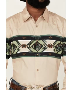 Cody James Men's Coyote Border Long Sleeve Snap Western Shirt -New Cody James 2000380453 280 P3