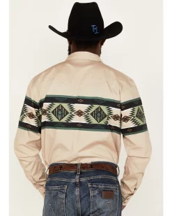 Cody James Men's Coyote Border Long Sleeve Snap Western Shirt -New Cody James 2000380453 280 P4