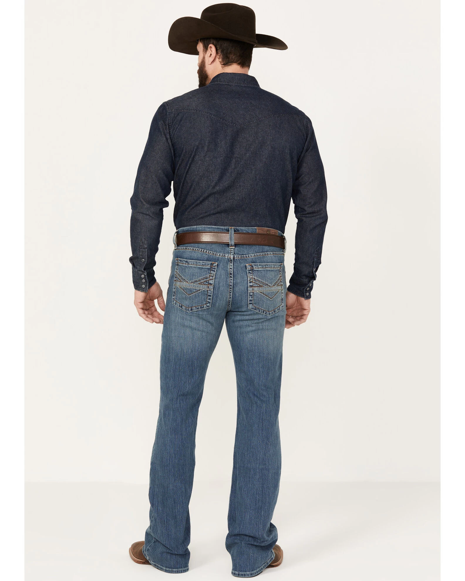 Cody James Men's Light A Shuck Medium Wash Relaxed Bootcut Stretch Denim Jeans 3 Cody James Men's Light A Shuck Medium Wash Relaxed Bootcut Stretch Denim Jeans - Image 3