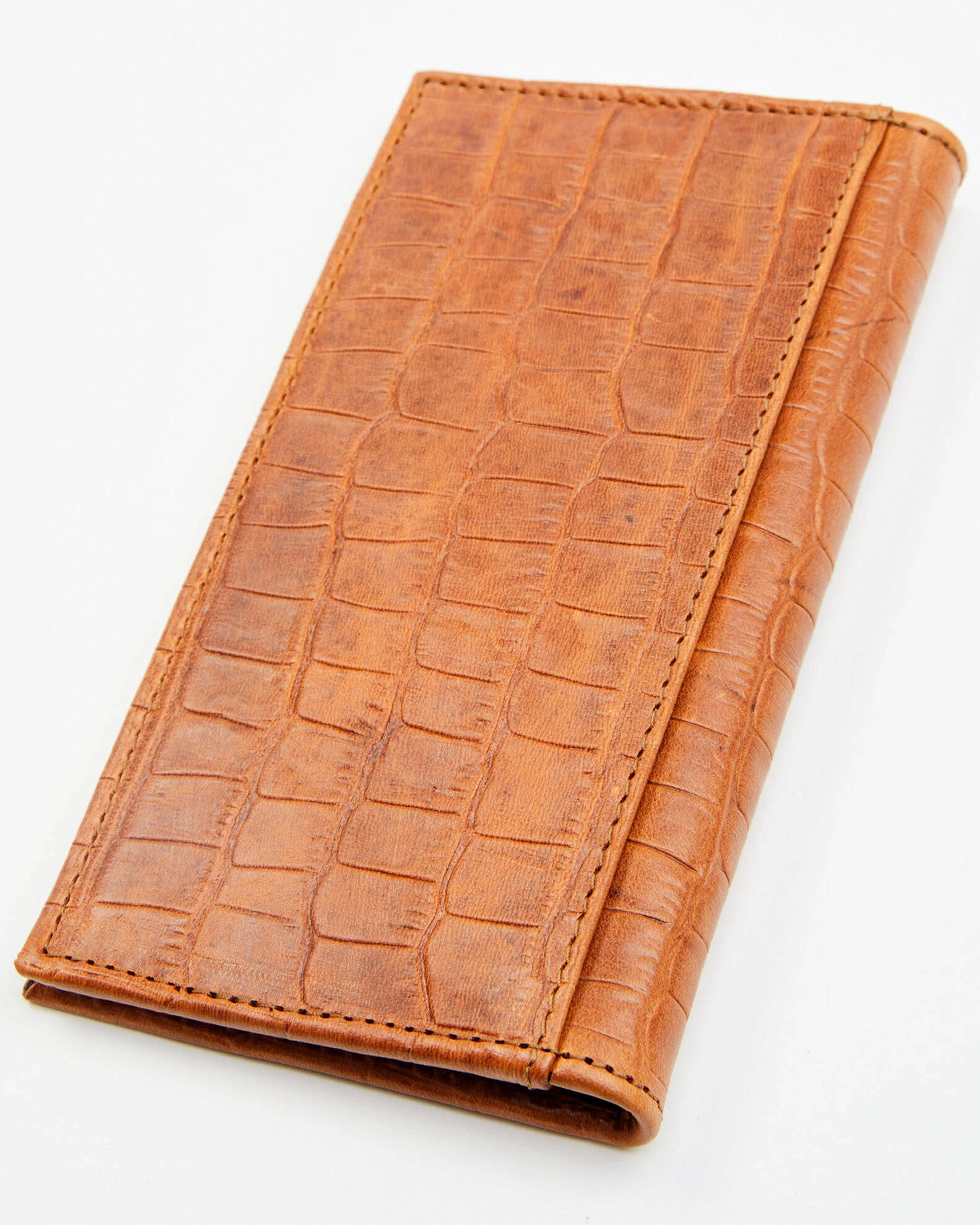 Cody James Men's Brown Embossed Croco Rodeo Leather Wallet 2 Cody James Men's Brown Embossed Croco Rodeo Leather Wallet - Image 2