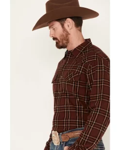 Cody James Men's Rusty Spur Plaid Print Long Sleeve Snap Western Flannel Shirt 5 Cody James Men's Rusty Spur Plaid Print Long Sleeve Snap Western Flannel Shirt -New Cody James 2000381522 220 P2