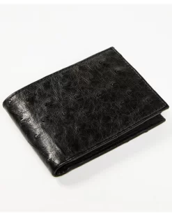 Cody James Men's Exotic Ostrich Leather Bifold Wallet