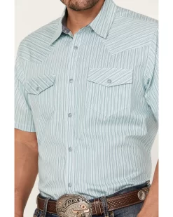 Cody James Men's Agua Dulce Striped Short Sleeve Snap Western Shirt -New Cody James 2000382771 100 P3