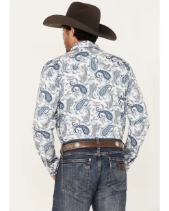 Cody James Men's Home Town Paisley Print Long Sleeve Snap Western Shirt -New Cody James 2000382811 100 P4