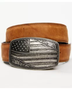 Cody James Men's American Flag Buckle Belt