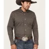 Cody James Men's Money Maker Print Long Sleeve Button-Down Western Shirt