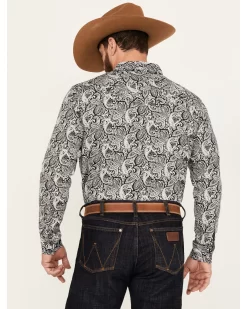 Cody James Men's Mamba Paisley Print Long Sleeve Western Snap Shirt -New Cody James 2000386050 001 P4