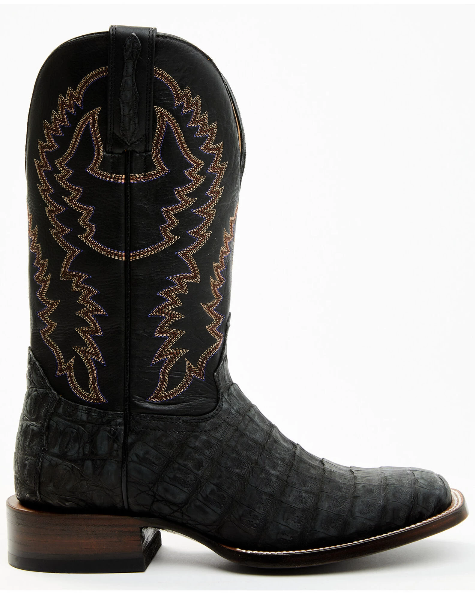 Cody James Men's Exotic Caiman Belly Western Boots - Broad Square Toe 2 Cody James Men's Exotic Caiman Belly Western Boots - Broad Square Toe - Image 2