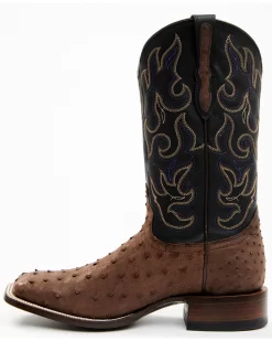 Cody James Men's Exotic Full Quill Ostrich Western Boots - Broad Square Toe -New Cody James 2000386778 200 P3