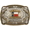 Cody James Red White And Blue Square Texas Belt Buckle